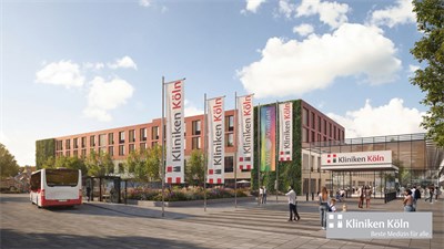 Visualisierung des Gesundheitscampus Merheim, Bild: Kliniken Köln/ Citrus3D