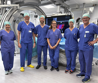 Das Team Elektrophysiologie im OP, Foto: Kliniken Köln